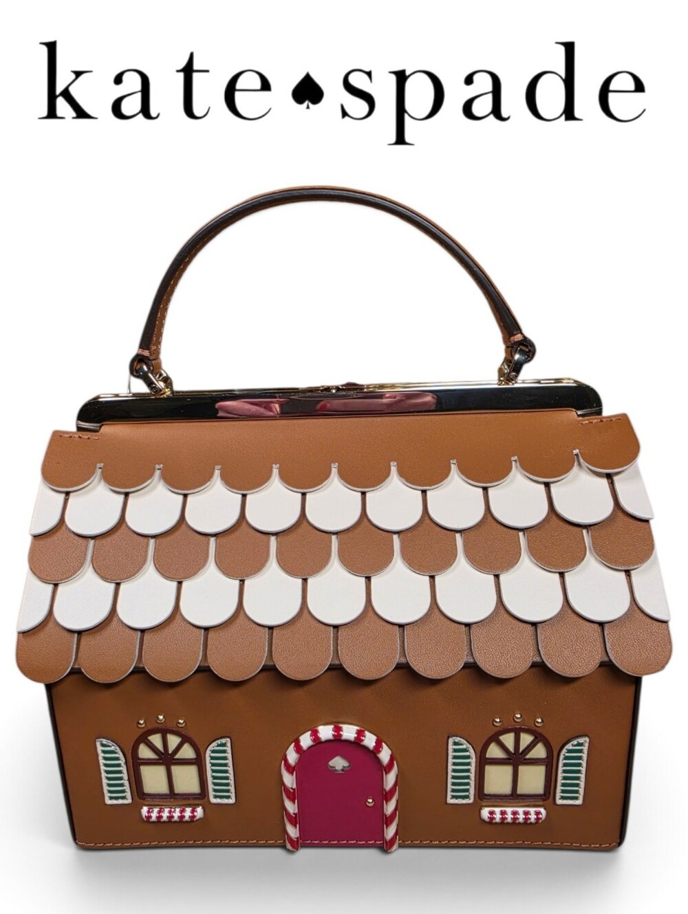 kate spade Gingerbread House Satchel / Crossbody Novelty Collectors Edition NWT!